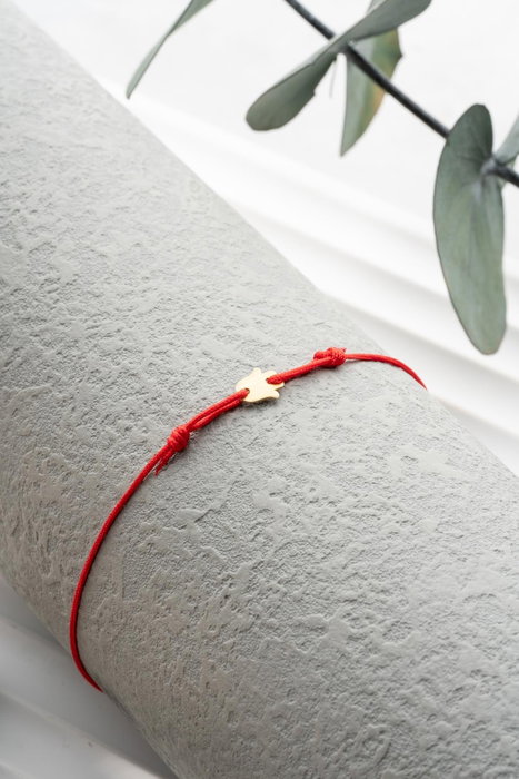 Heliophilia Silver Pulsera de Plata de Ley 925 en Oro y Rojo Ajustable Heliophilia Silver Pulsera de Plata de Ley 925 en Oro y Rojo Ajustable